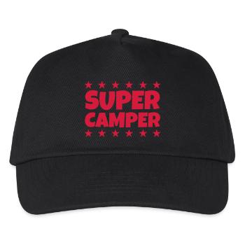 Camping Camper Campeur Tente Zelt Tent - Kids’ Baseball Cap - black - Front