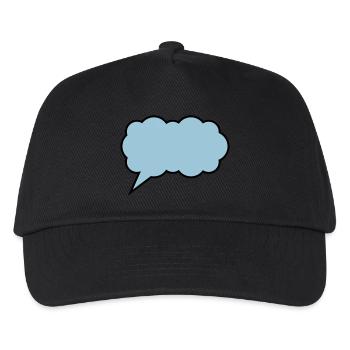 nuage de bulles vocales - Casquette de baseball Enfant - noir - Devant