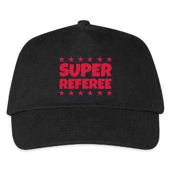 Schiedsrichter / Sport / Schiedsrichterin / - Kinder Basecap - Schwarz - Vorne