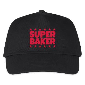 Bäcker / Bäckerei / Bäckerin / Brot - Kinder Basecap - Schwarz - Vorne