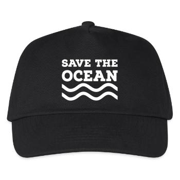 Save the Ocean - Kids’ Baseball Cap - black - Front