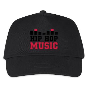 hip hop music - Kinder Basecap - Schwarz - Vorne