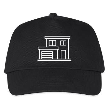 Maison Maison Bâtiment Symbole - Casquette de baseball Enfant - noir - Devant