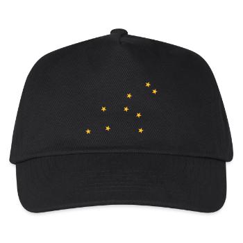 zodiac lion - Kids’ Baseball Cap - black - Front