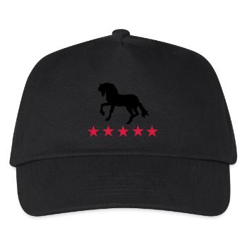 chevaux - Casquette de baseball Enfant - noir - Devant