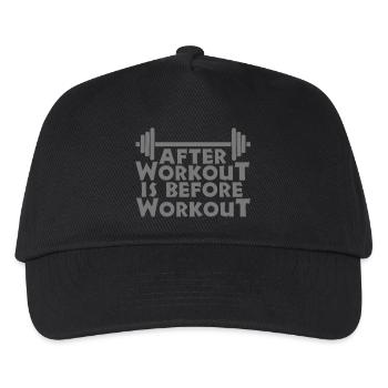 After Workout is before - Casquette de baseball Enfant - noir - Devant