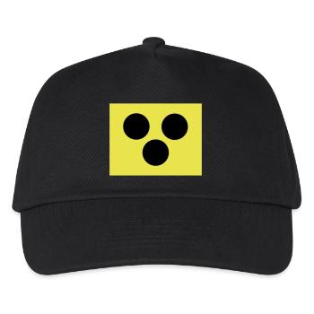Blindenzeichen Armbinde Blind 2c - Kinder Basecap - Schwarz - Vorne