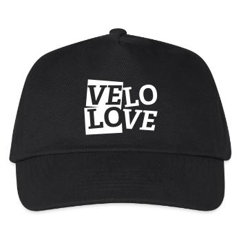 Velo amour l'amour tous les cyclistes - Casquette de baseball Enfant - noir - Devant