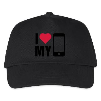 Love Handy - Kinder Basecap - Schwarz - Vorne