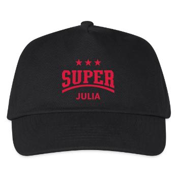 Super Julia - Kinder Basecap - Schwarz - Vorne