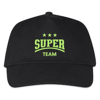 Super Team - Kids’ Baseball Cap - black - Front