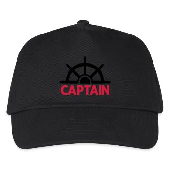 captain - Kids’ Baseball Cap - black - Front