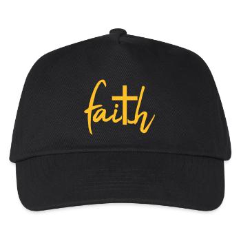 Faith Faith Cross - Kids’ Baseball Cap - black - Front