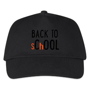 back to school - Kids’ Baseball Cap - black - Front