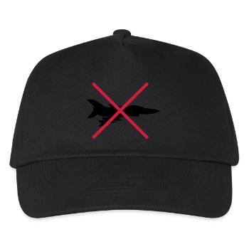 No Fighter Planes Shield - Kids’ Baseball Cap - black - Front