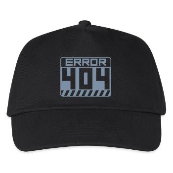 Warning Sign Error 404 - Kids’ Baseball Cap - black - Front