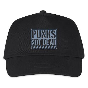 punks not dead quote - Kids’ Baseball Cap - black - Front