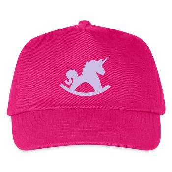 Licorne Cheval à bascule - Casquette de baseball Enfant - fuchsia - Devant