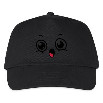Déguisement de visage - Casquette de baseball Enfant - noir - Devant