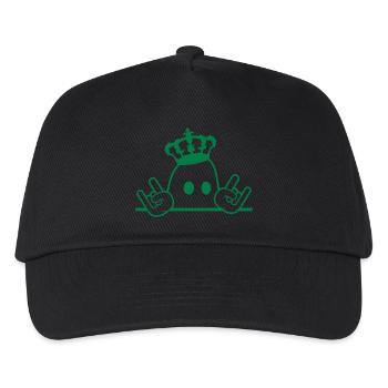 Cute Metal Halloween Ghost King Crown Ghost - Kids’ Baseball Cap - black - Front