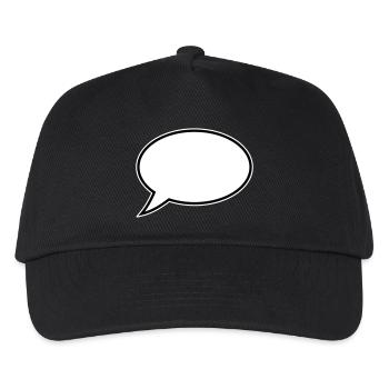 Speech Bubble Design - Kids’ Baseball Cap - black - Front