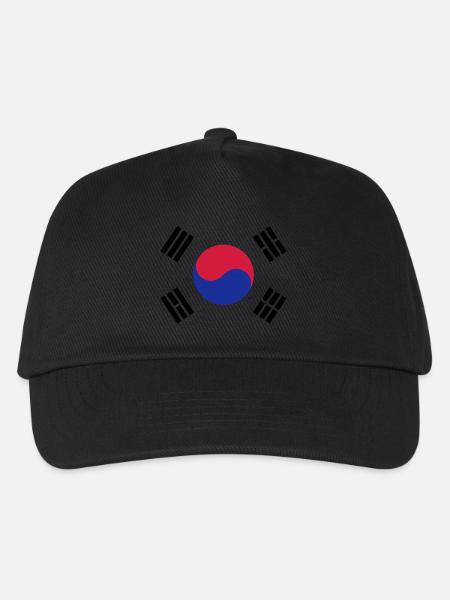 Corée du Sud - Casquette de baseball Enfant - noir