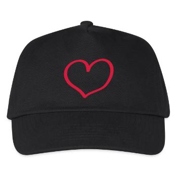 amour - Casquette de baseball Enfant - noir - Devant