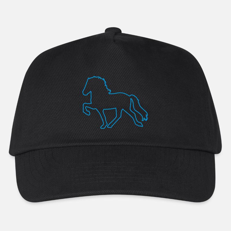 Tölter Outline - Kinder Basecap - Schwarz