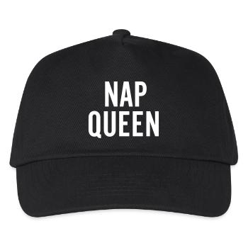 nap queen - Kids’ Baseball Cap - black - Front