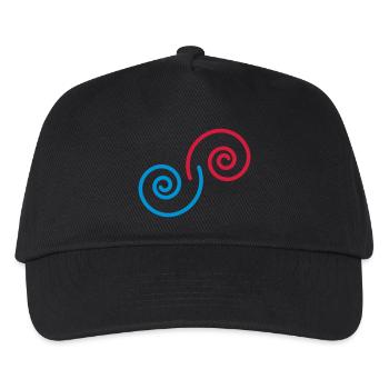 spiralen_2c - Kids’ Baseball Cap - black - Front