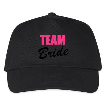 Team Bride - Casquette de baseball Enfant - noir - Devant