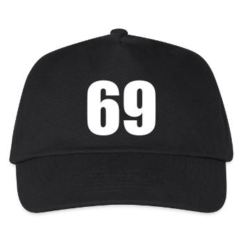 69 - Kinder Basecap - Schwarz - Vorne