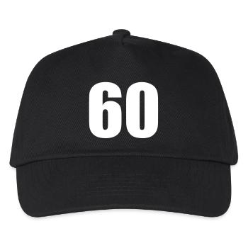 60 - Kids’ Baseball Cap - black - Front