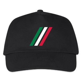 italy stripe flag - Kids’ Baseball Cap - black - Front