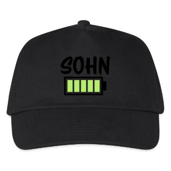 Sohn - Akku - Kinder Basecap - Schwarz - Vorne