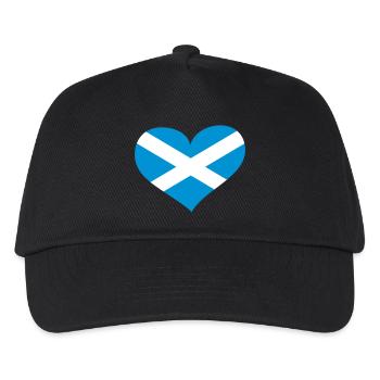 Schottland Herz; Heart Scotland - Casquette de baseball Enfant - noir - Devant