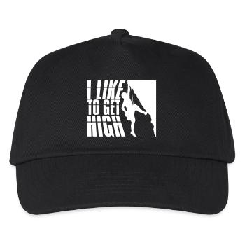 like to get high - Kinder Basecap - Schwarz - Vorne