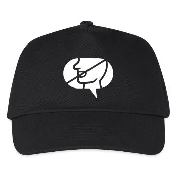 Forbidden Communicate Icon Speech Bubble - Kids’ Baseball Cap - black - Front