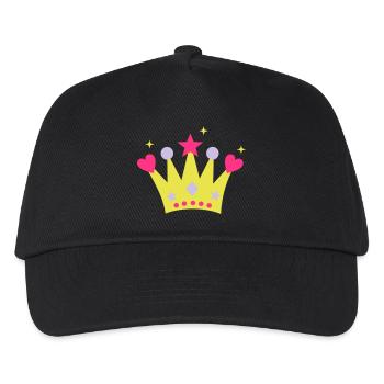 Krone - Kinder Basecap - Schwarz - Vorne