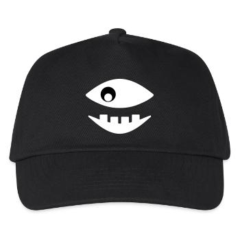 Fish shows teeth - Kids’ Baseball Cap - black - Front