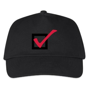 Tick off - Kids’ Baseball Cap - black - Front