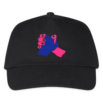 poigne main hand 1206 - Casquette de baseball Enfant - noir - Devant