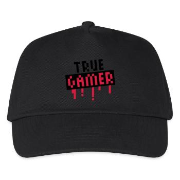 True Gamer Stamp - Kids’ Baseball Cap - black - Front