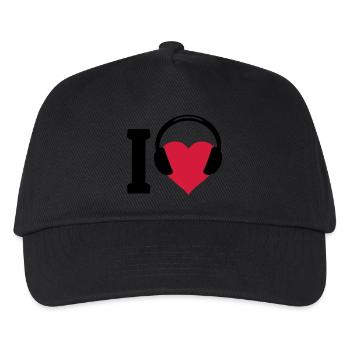 I love Music - Kids’ Baseball Cap - black - Front