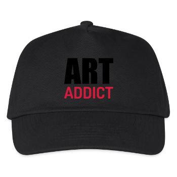 Künstler / Kunst / Literatur / Musik - Kinder Basecap - Schwarz - Vorne