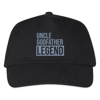 Uncle Godfather Legend Quote - Kids’ Baseball Cap - black - Front