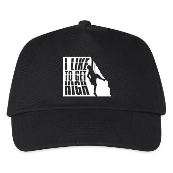 like to get high - Kinder Basecap - Schwarz - Vorne