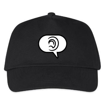 Entendre une bulle de discours de symbole simple - Casquette de baseball Enfant - noir - Devant