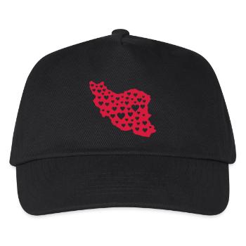 iran love - Kids’ Baseball Cap - black - Front