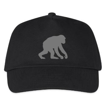 affe - Kinder Basecap - Schwarz - Vorne